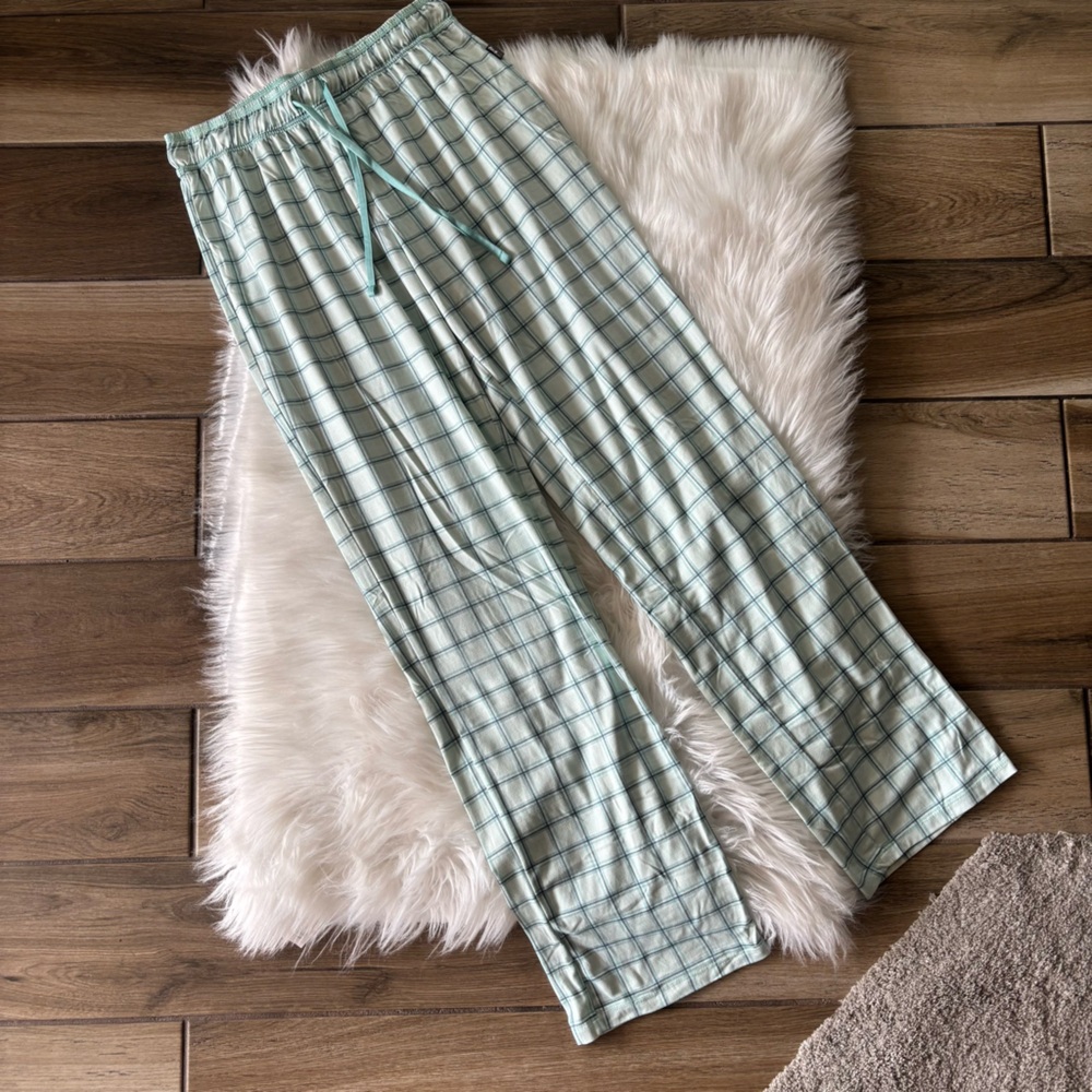 Aqua Eddie Bauer Plaid Lounge Pants